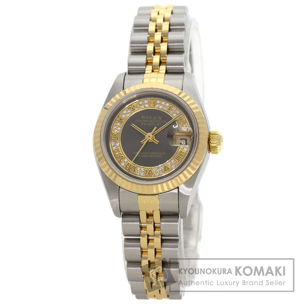 ROLEX ロレックス 79173MR デイトジャスト ミリヤード ダイヤモンド 腕時計 SS レディース 中古