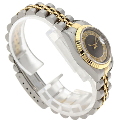 ROLEX ロレックス 79173MR デイトジャスト ミリヤード ダイヤモンド 腕時計 SS レディース 中古
