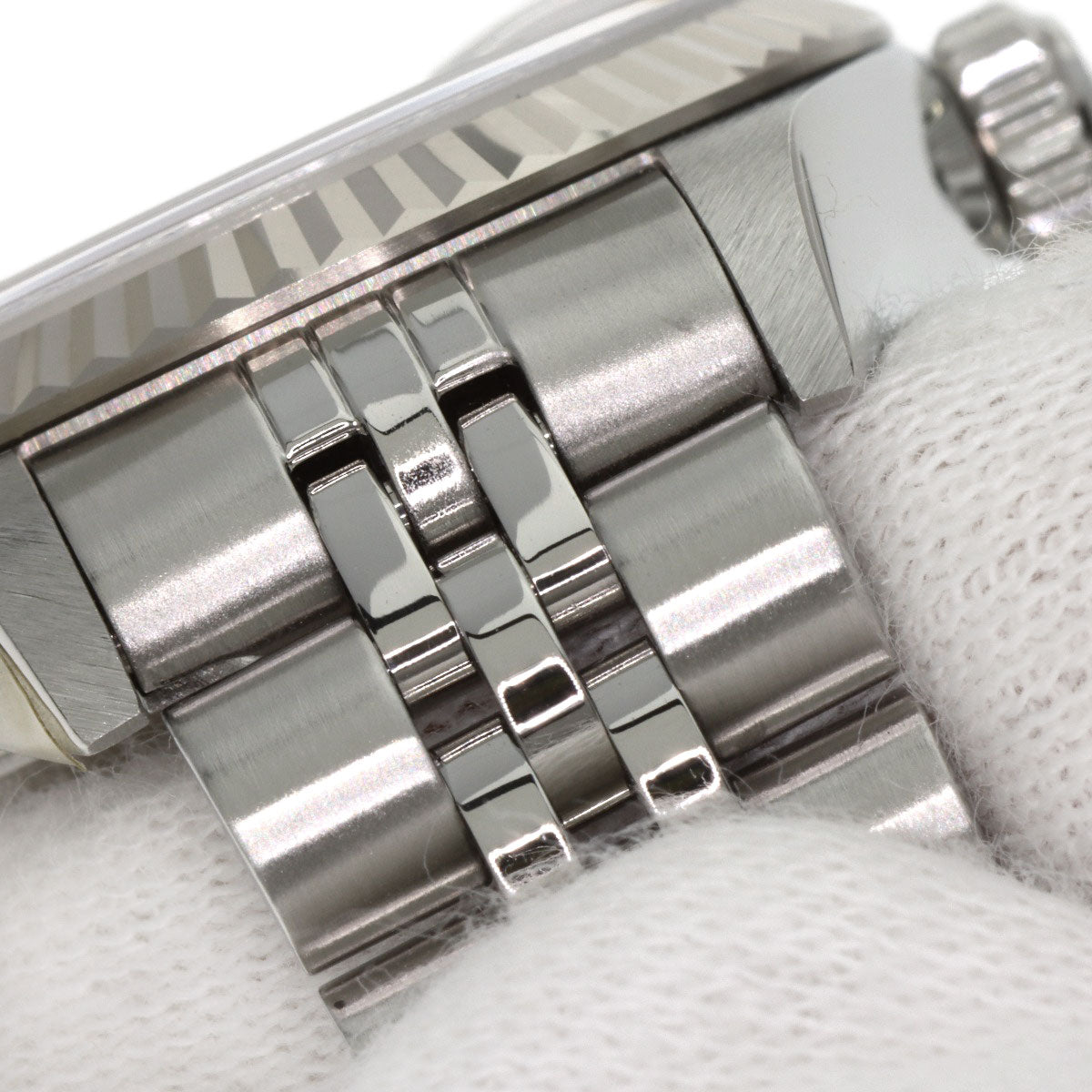 ROLEX ロレックス 79174G デイトジャスト 10P ダイヤモンド 腕時計 SS レディース 中古
