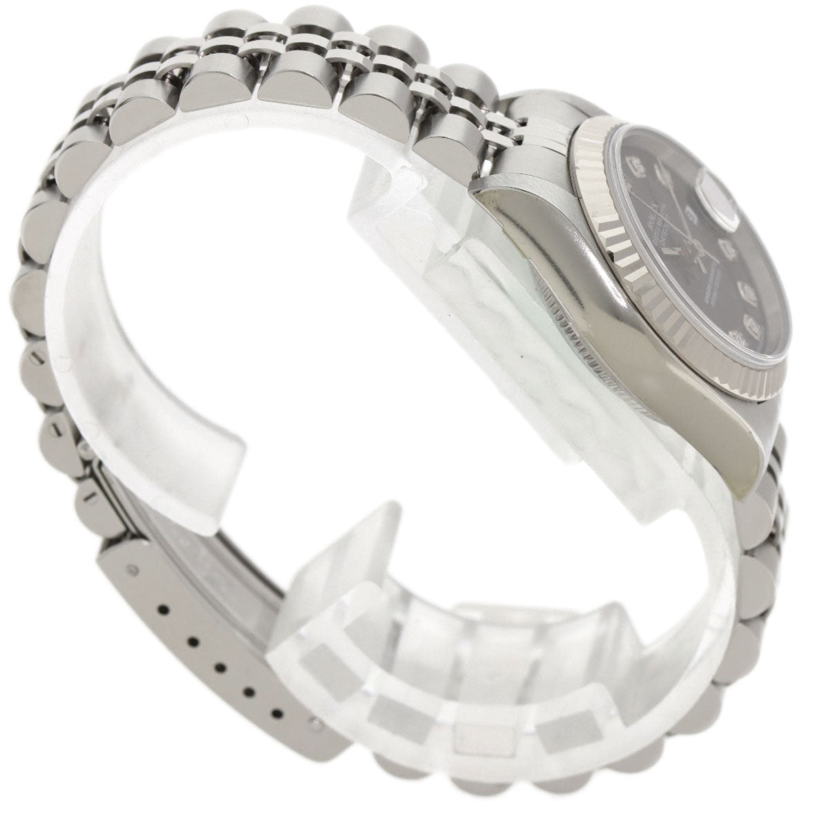 ROLEX ロレックス 79174G デイトジャスト 10P ダイヤモンド 腕時計 SS レディース 中古