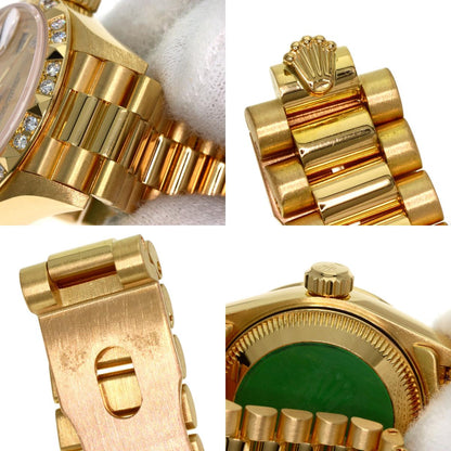 ROLEX ロレックス 69258G デイトジャスト ベゼル 10P ダイヤモンド 腕時計 K18YG レディース 中古