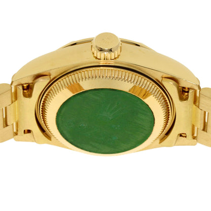 ROLEX ロレックス 69258G デイトジャスト ベゼル 10P ダイヤモンド 腕時計 K18YG レディース 中古