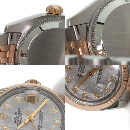ROLEX ロレックス 179171G デイトジャスト 10P ダイヤモンド 腕時計 SS レディース 中古