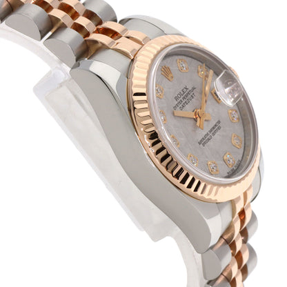 ROLEX ロレックス 179171G デイトジャスト 10P ダイヤモンド 腕時計 SS レディース 中古