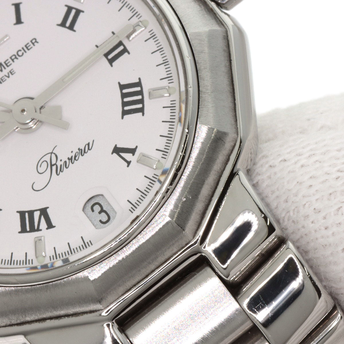 Baume & Mercier ボーム＆メルシェ MV040078 リビエラ 腕時計 SS レディース 中古