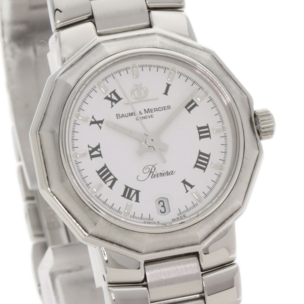 Baume & Mercier ボーム＆メルシェ MV040078 リビエラ 腕時計 SS レディース 中古