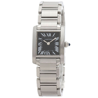 CARTIER カルティエ W51026Q3 タンクフランセーズ SM アジア限定 腕時計 SS レディース 中古