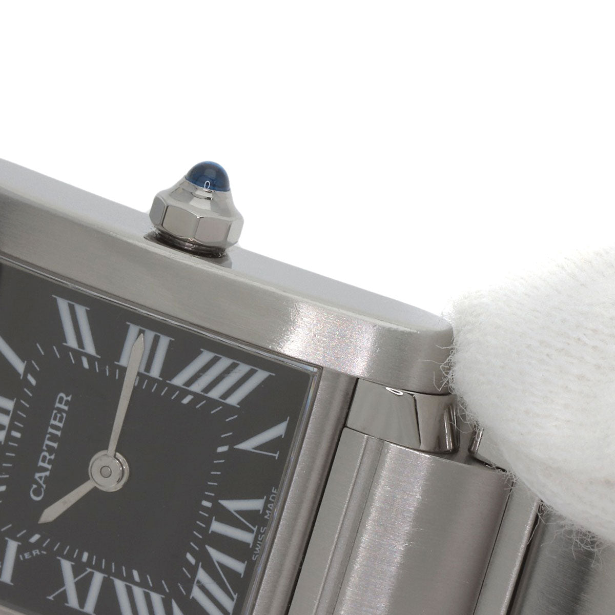CARTIER カルティエ W51026Q3 タンクフランセーズ SM アジア限定 腕時計 SS レディース 中古