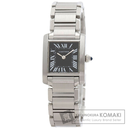 CARTIER カルティエ W51026Q3 タンクフランセーズ SM アジア限定 腕時計 SS レディース 中古