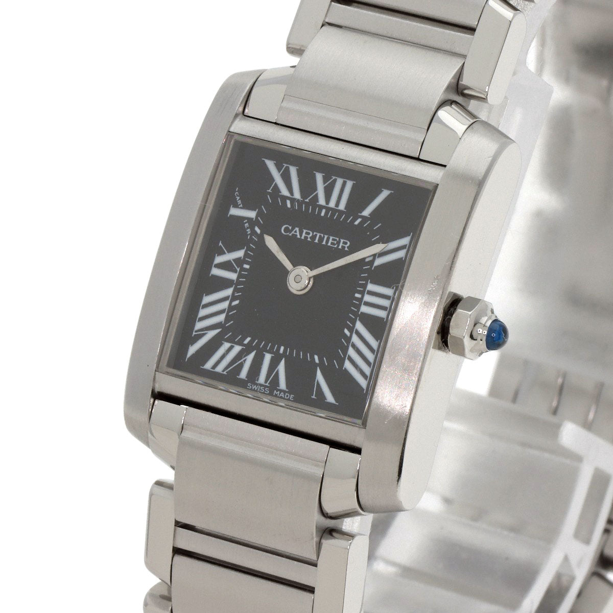 CARTIER カルティエ W51026Q3 タンクフランセーズ SM アジア限定 腕時計 SS レディース 中古