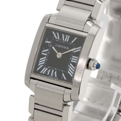 CARTIER カルティエ W51026Q3 タンクフランセーズ SM アジア限定 腕時計 SS レディース 中古