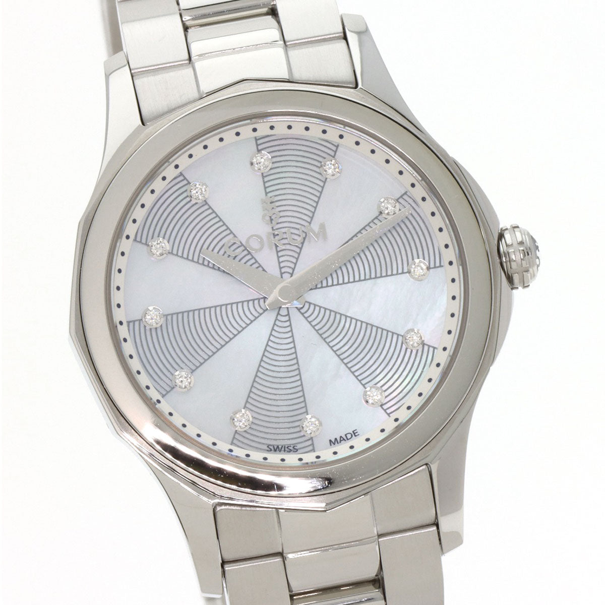 CORUM コルム 020.100.20/V200PN09 アドミラルズカップ レジェンド 腕時計 SS レディース 中古