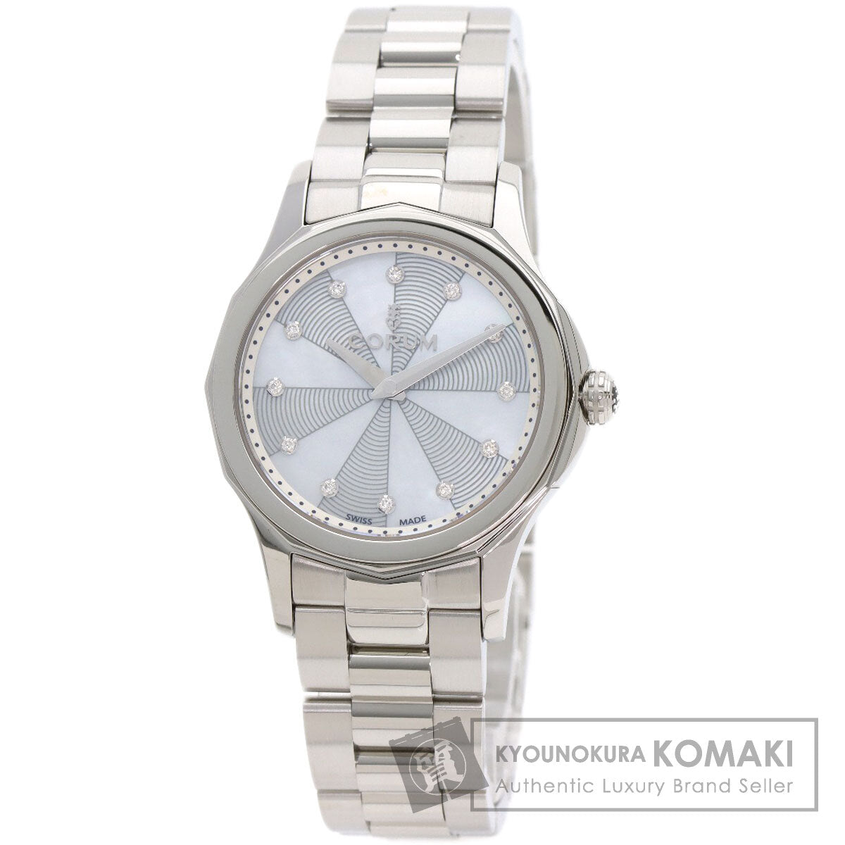 CORUM コルム 020.100.20/V200PN09 アドミラルズカップ レジェンド 腕時計 SS レディース 中古