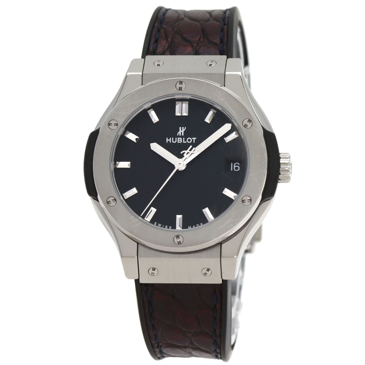 HUBLOT ウブロ 581.NX.1171.RX クラシックフュージョン チタニウム 腕時計 チタニウム レディース 中古