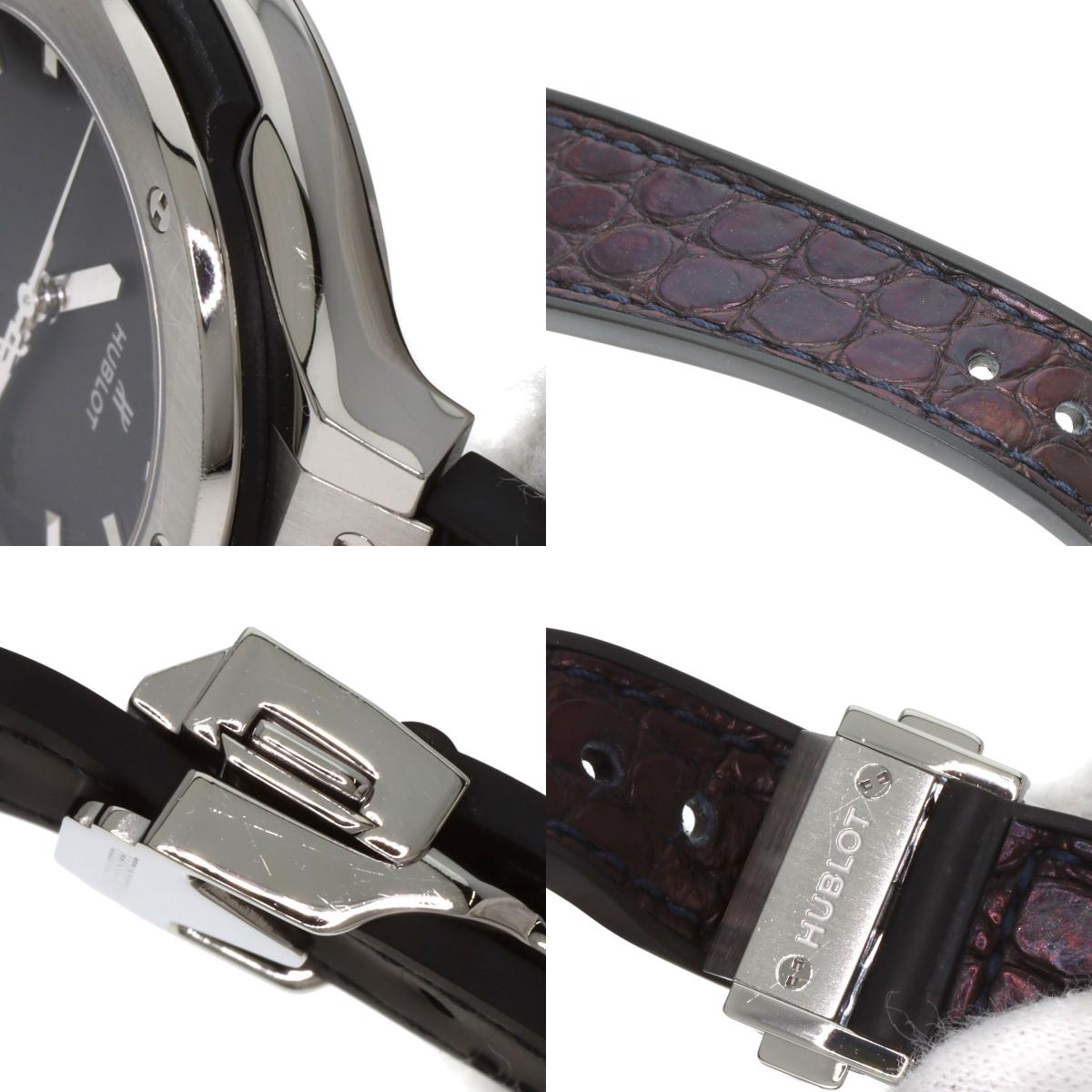 HUBLOT ウブロ 581.NX.1171.RX クラシックフュージョン チタニウム 腕時計 チタニウム レディース 中古