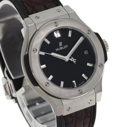HUBLOT ウブロ 581.NX.1171.RX クラシックフュージョン チタニウム 腕時計 チタニウム レディース 中古
