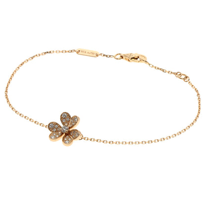 Van Cleef & Arpels ヴァンクリーフ＆アーペル フリヴォル ミニモデル ダイヤモンド ブレスレット K18PG レディース 中古