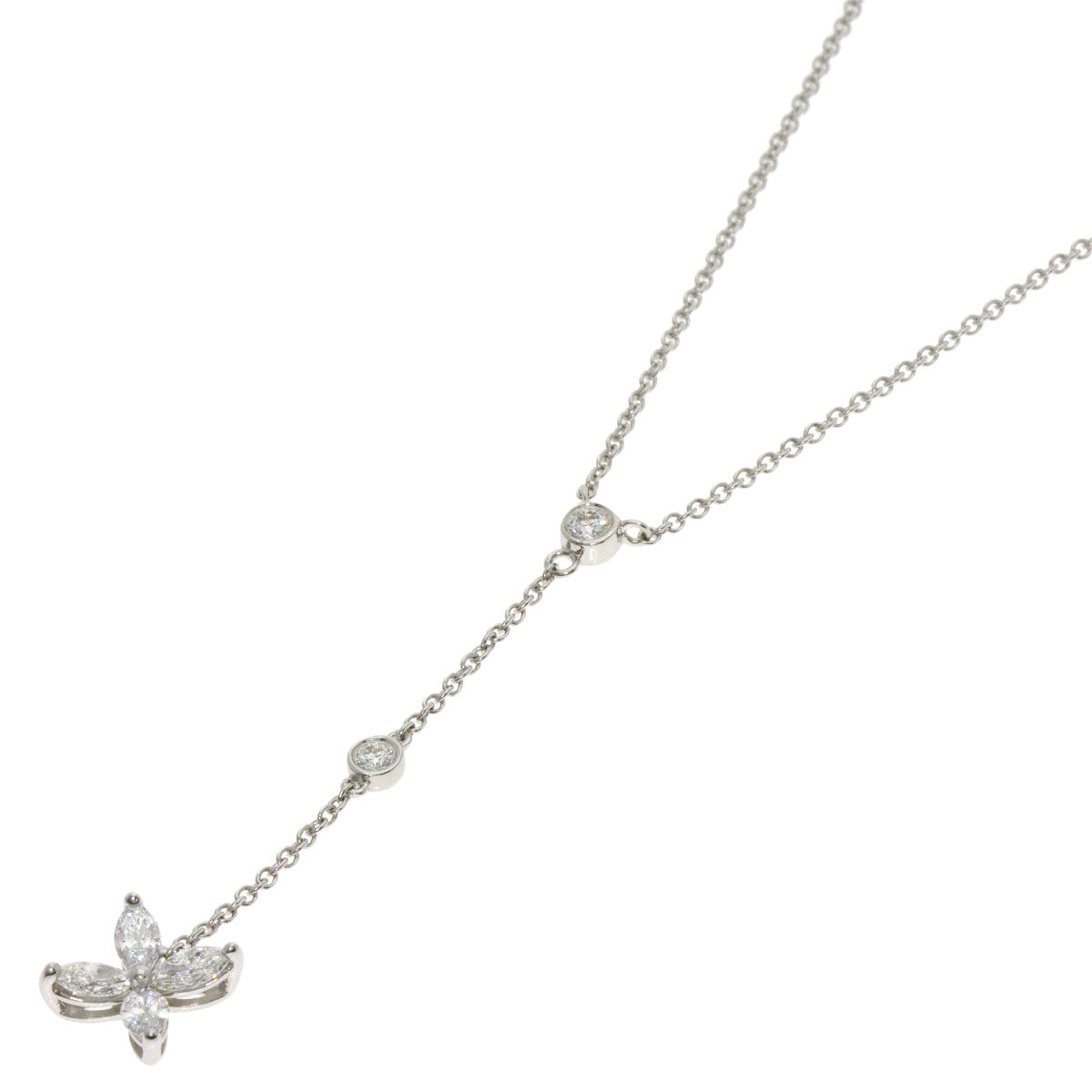TIFFANY&Co. ティファニー ビクトリア ダイヤモンド ネックレス PT950 レディース 中古
