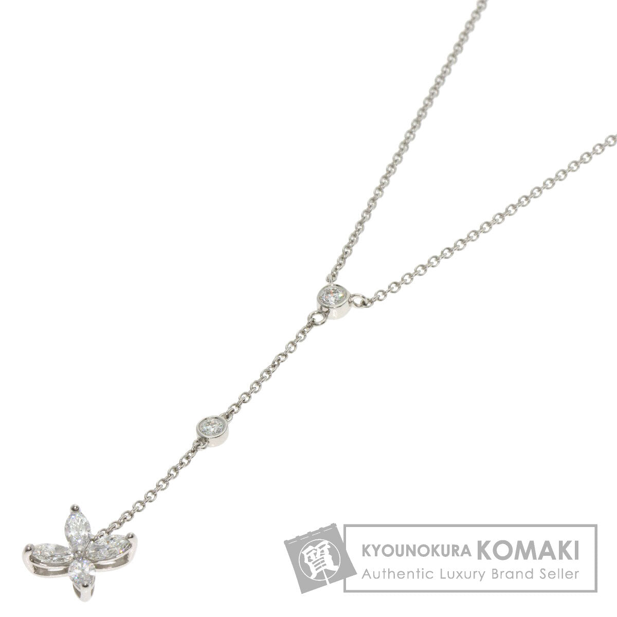 TIFFANY&Co. ティファニー ビクトリア ダイヤモンド ネックレス PT950 レディース 中古