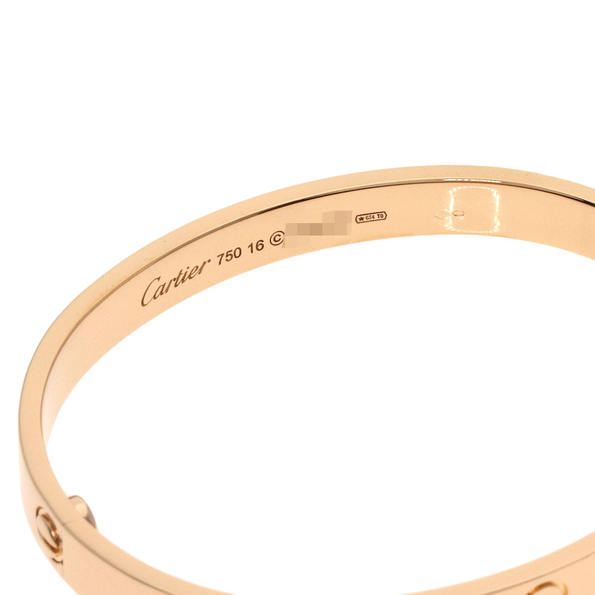 カルティエ ラブブレス ドライバー無し #16 ブレスレット 中古 商品画像5