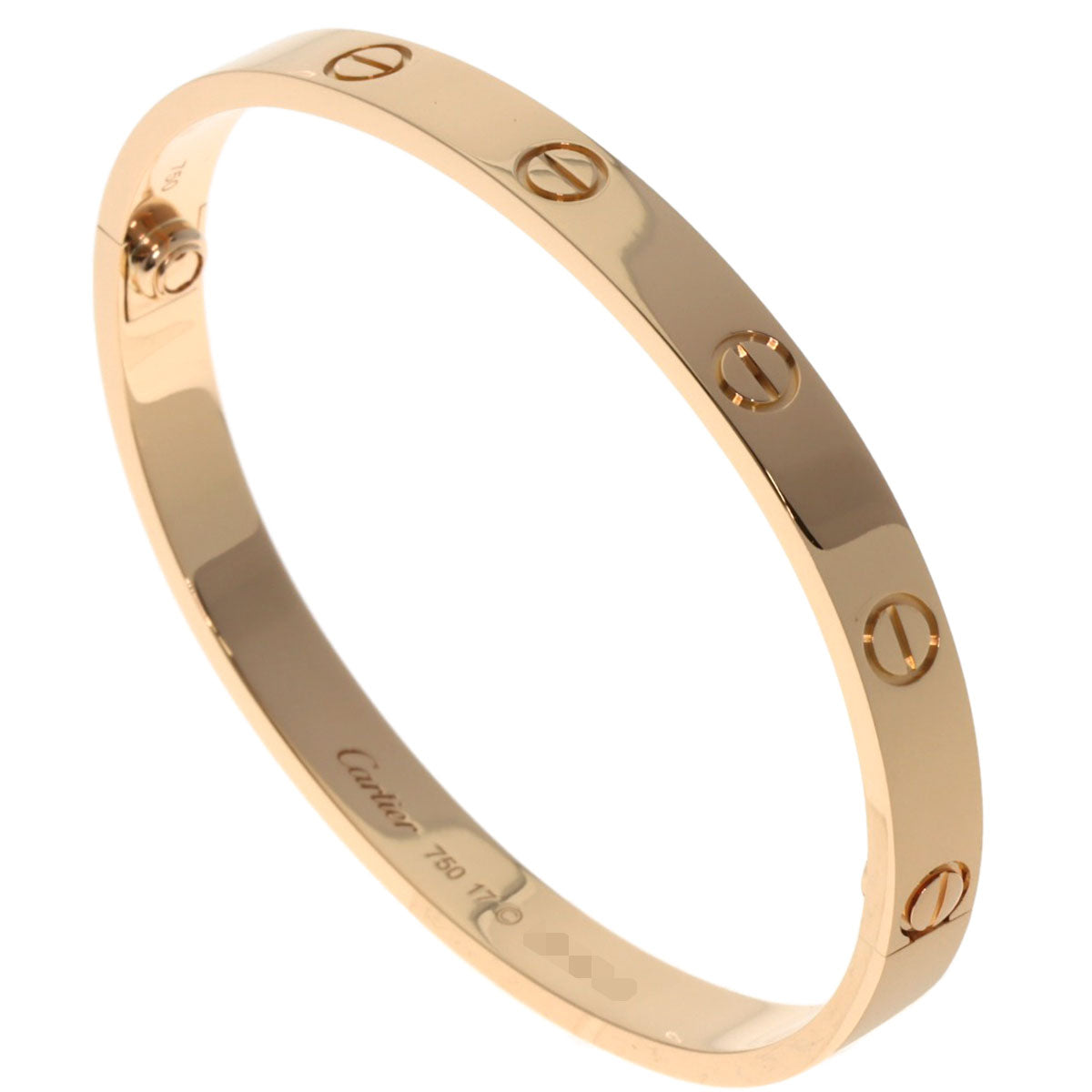 CARTIER カルティエ ラブブレス #17 ブレスレット K18PG レディース 中古