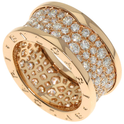 BVLGARI ブルガリ B-zero1 ビーゼロワン フル パヴェダイヤモンド #54 リング・指輪 K18PG レディース 中古