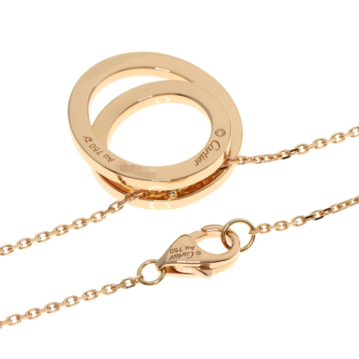 CARTIER カルティエ エタンセル ダイヤモンド ネックレス K18PG レディース 中古