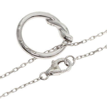 CARTIER カルティエ アントルラセ ダイヤモンド ネックレス K18WG レディース 中古