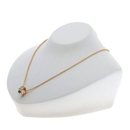 BVLGARI ブルガリ セルペンティ マラカイト ダイヤモンド ネックレス K18PG レディース 中古