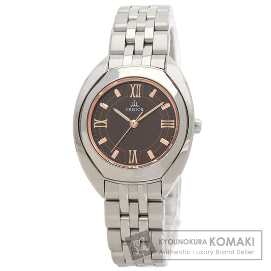 SEIKO セイコー GSAS053 4J81-0AN0 クレドール 腕時計 SS レディース 中古