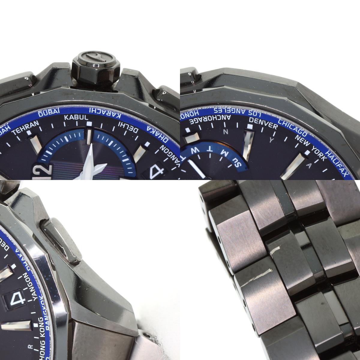 CASIO カシオ OCW-S3400B-1AJF オシアナス マンタ 腕時計 チタニウム メンズ 中古