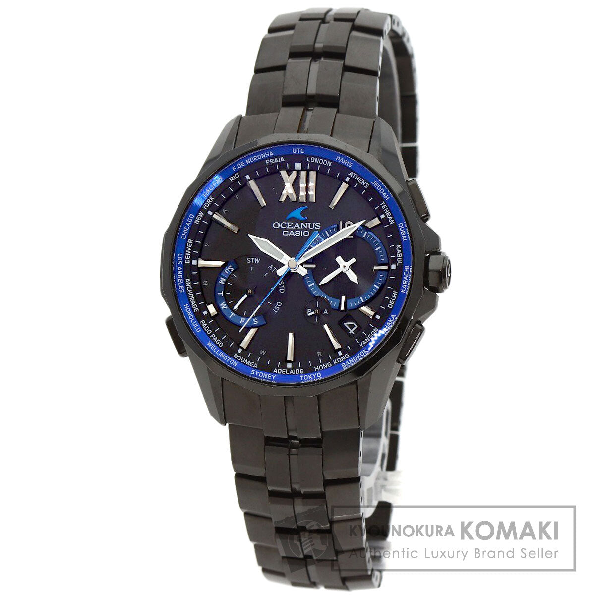 CASIO カシオ OCW-S3400B-1AJF オシアナス マンタ 腕時計 チタニウム メンズ 中古