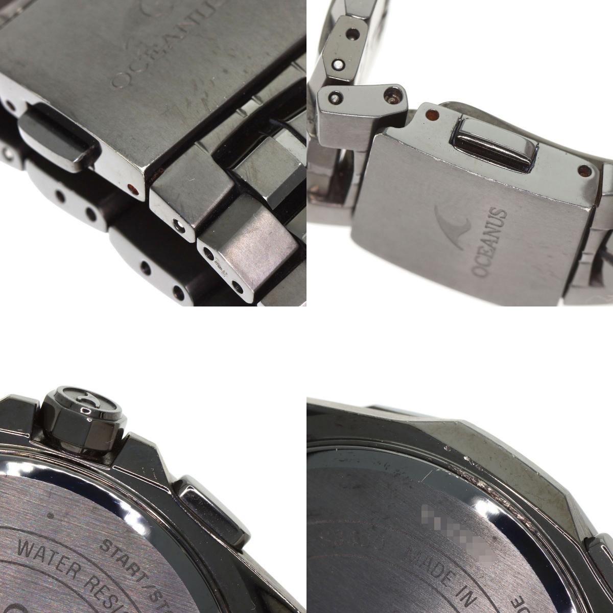 CASIO カシオ OCW-S3400B-1AJF オシアナス マンタ 腕時計 チタニウム メンズ 中古