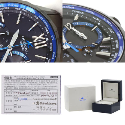CASIO カシオ OCW-S3400B-1AJF オシアナス マンタ 腕時計 チタニウム メンズ 中古
