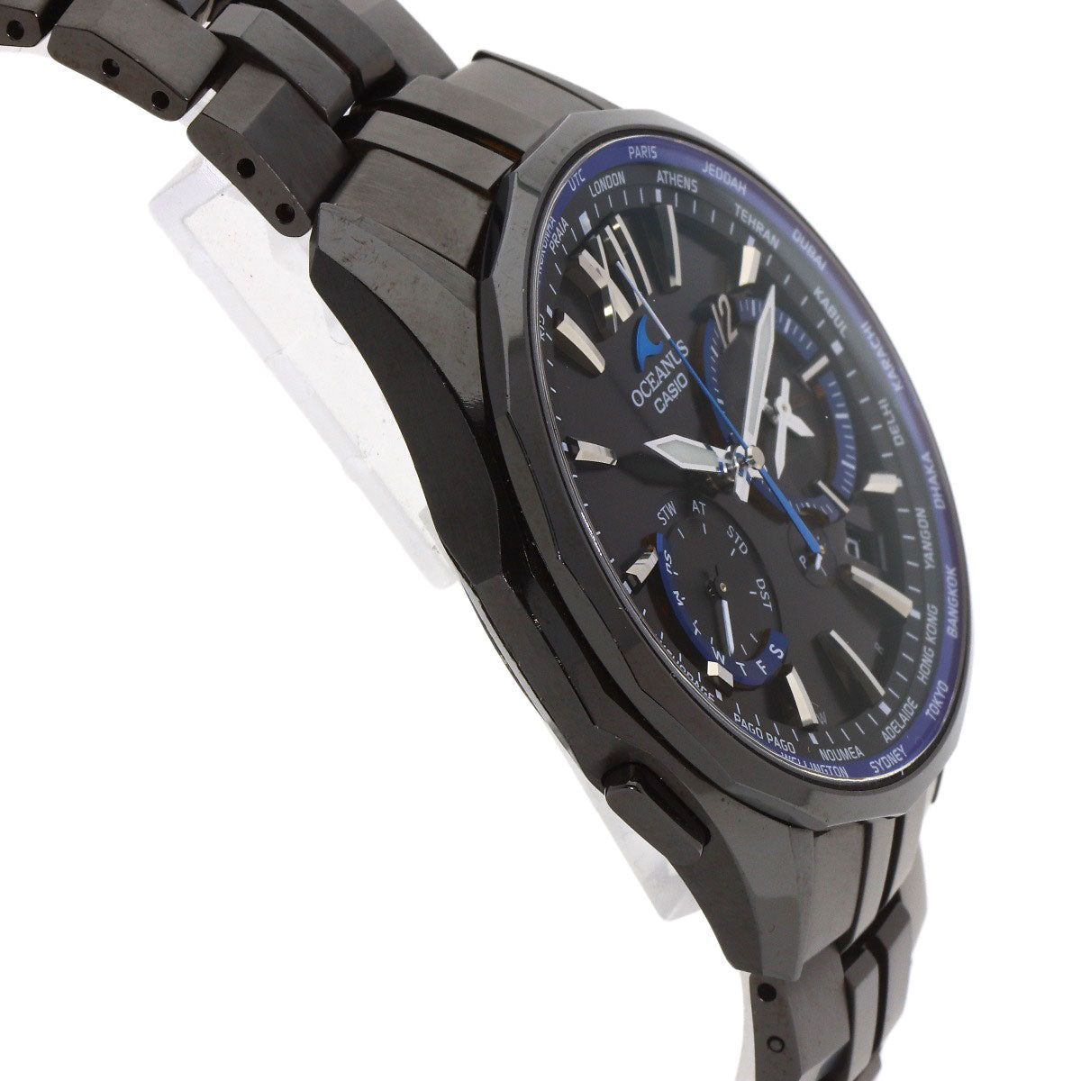 CASIO カシオ OCW-S3400B-1AJF オシアナス マンタ 腕時計 チタニウム メンズ 中古