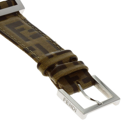 FENDI フェンディ ジャイロ ズッカ柄 腕時計 SS レディース 中古