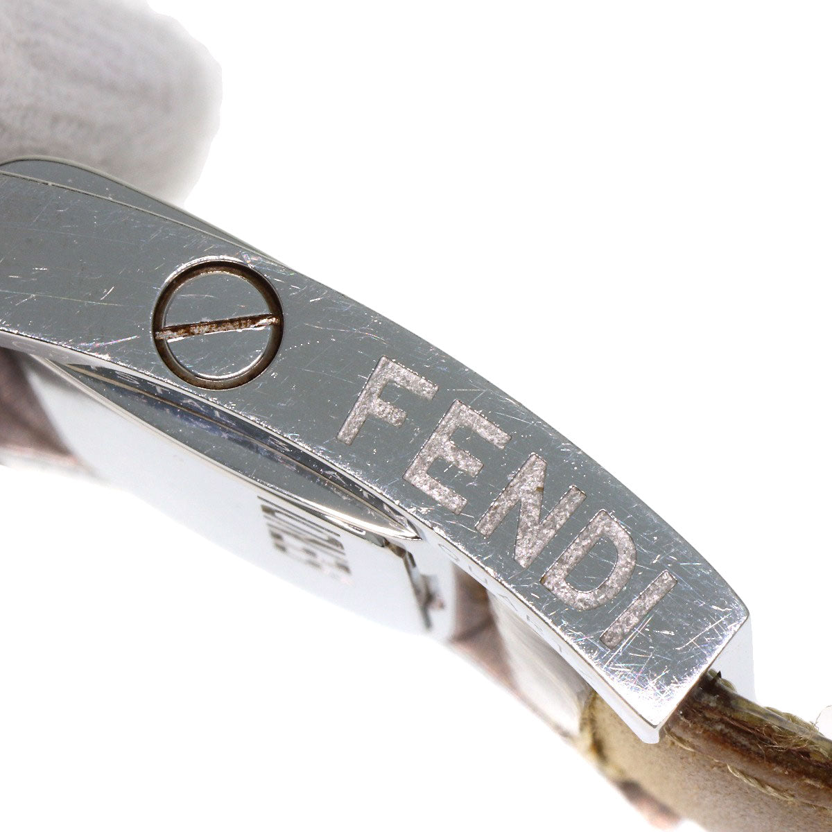 FENDI フェンディ ジャイロ ズッカ柄 腕時計 SS レディース 中古