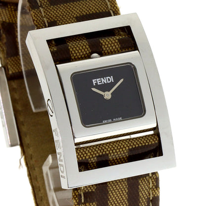 FENDI フェンディ ジャイロ ズッカ柄 腕時計 SS レディース 中古