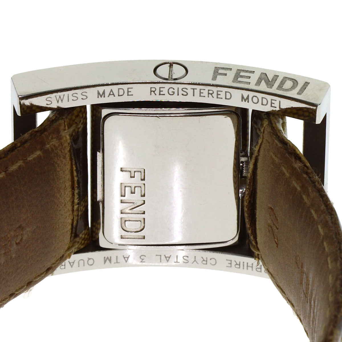 FENDI フェンディ ジャイロ ズッカ柄 腕時計 SS レディース 中古