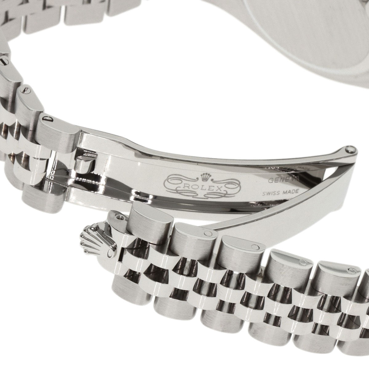 ROLEX ロレックス 279174G デイトジャスト 10P ダイヤモンド ダークグレー 腕時計 SS レディース 中古