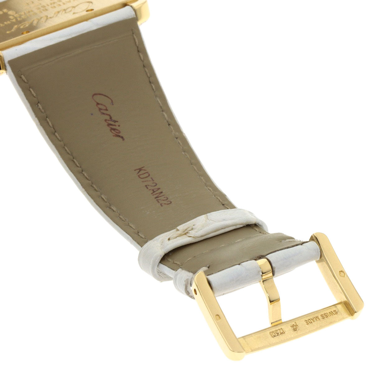CARTIER カルティエ WA301071 ミニ タンクディヴァン ダイヤモンド 腕時計 K18YG メンズ 中古