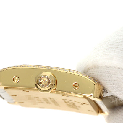 CARTIER カルティエ WA301071 ミニ タンクディヴァン ダイヤモンド 腕時計 K18YG メンズ 中古