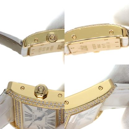 CARTIER カルティエ WA301071 ミニ タンクディヴァン ダイヤモンド 腕時計 K18YG メンズ 中古