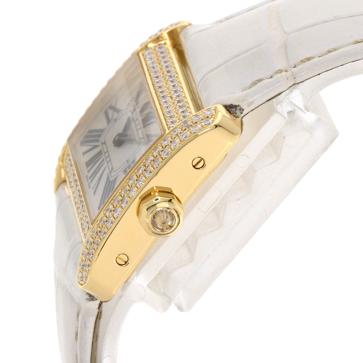 CARTIER カルティエ WA301071 ミニ タンクディヴァン ダイヤモンド 腕時計 K18YG メンズ 中古