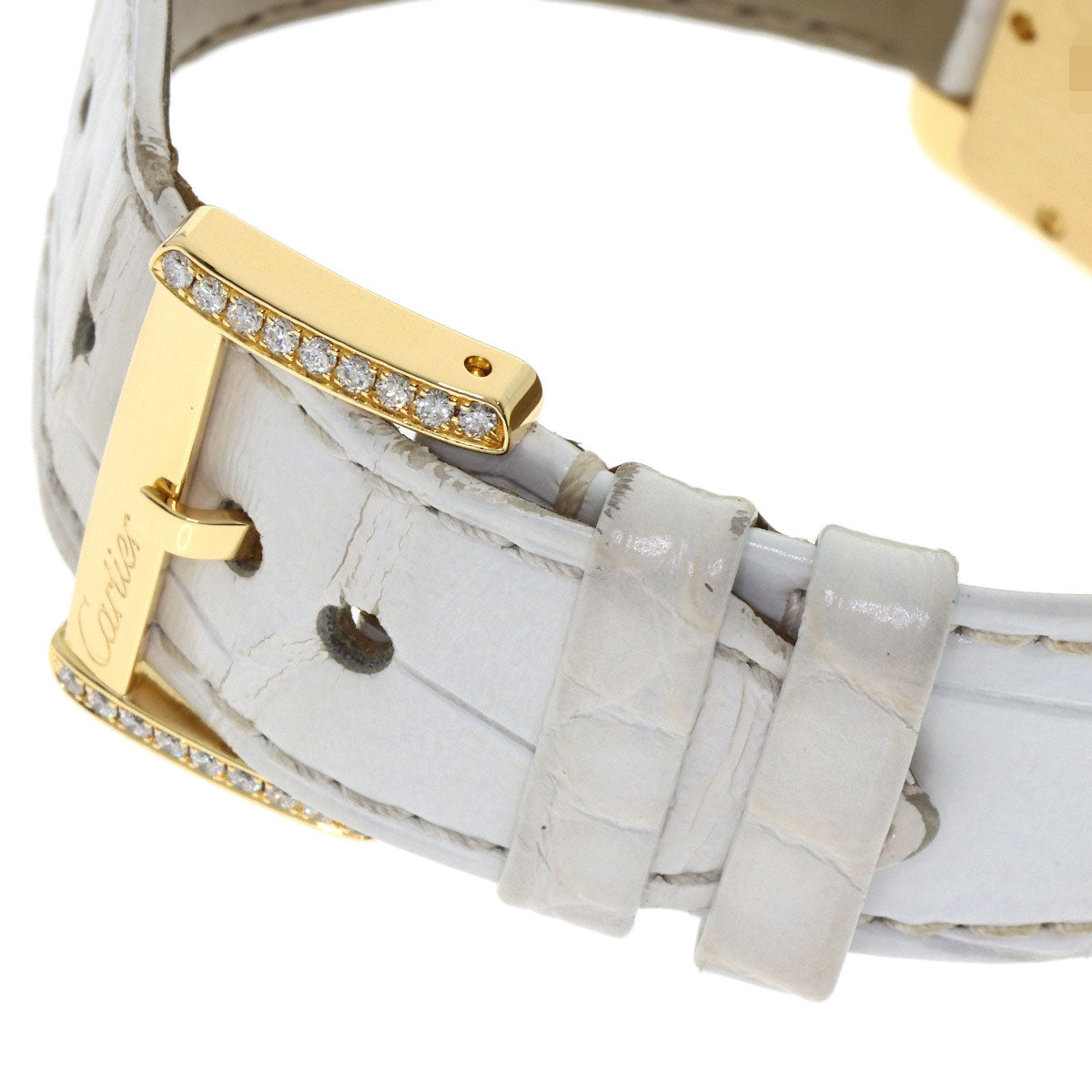 CARTIER カルティエ WA301071 ミニ タンクディヴァン ダイヤモンド 腕時計 K18YG メンズ 中古