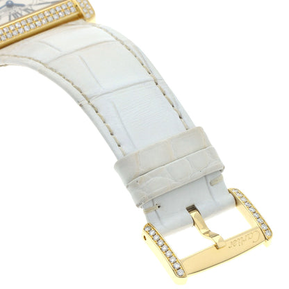 CARTIER カルティエ WA301071 ミニ タンクディヴァン ダイヤモンド 腕時計 K18YG メンズ 中古