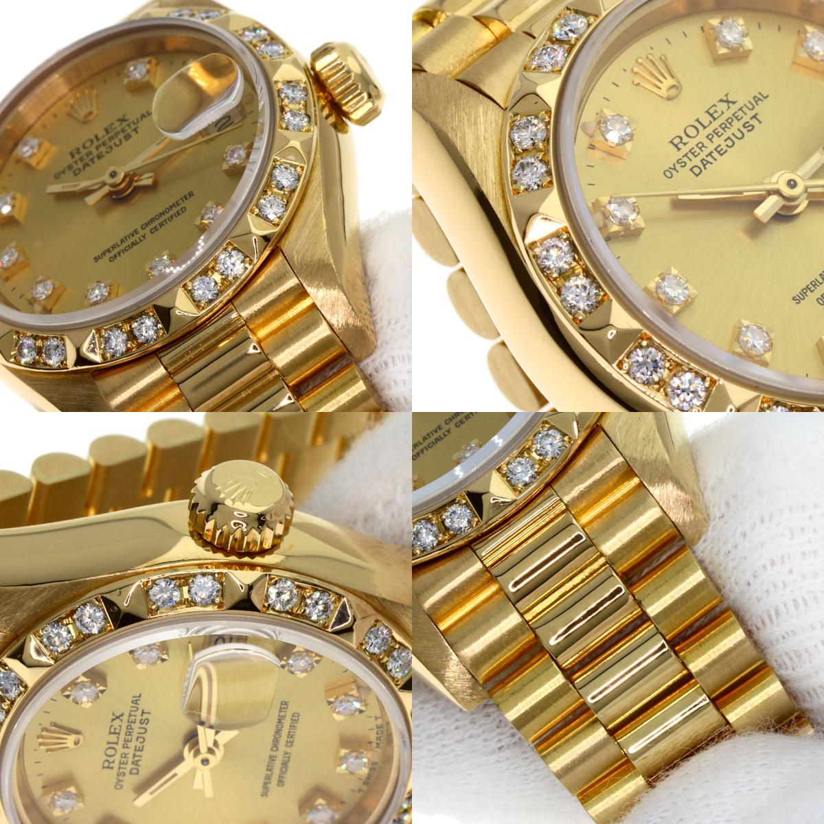 ロレックス 69258G デイトジャスト 10P ベゼル ダイヤモンド 腕時計 中古 商品画像18