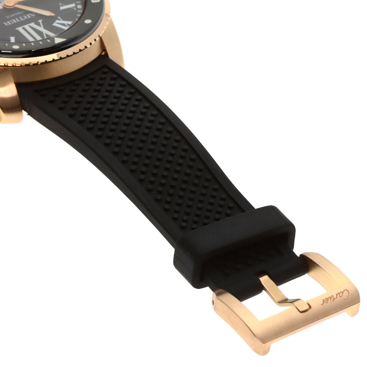 CARTIER カルティエ W7100052 カリブルドゥカルティエ ダイバー 腕時計 K18PG メンズ 中古