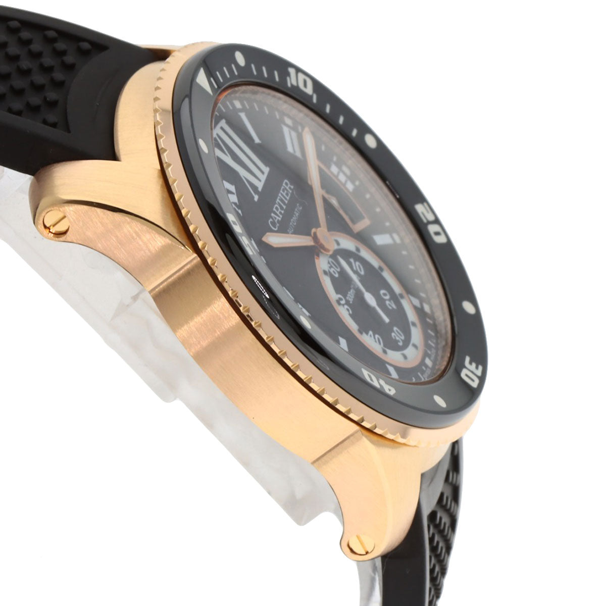 CARTIER カルティエ W7100052 カリブルドゥカルティエ ダイバー 腕時計 K18PG メンズ 中古