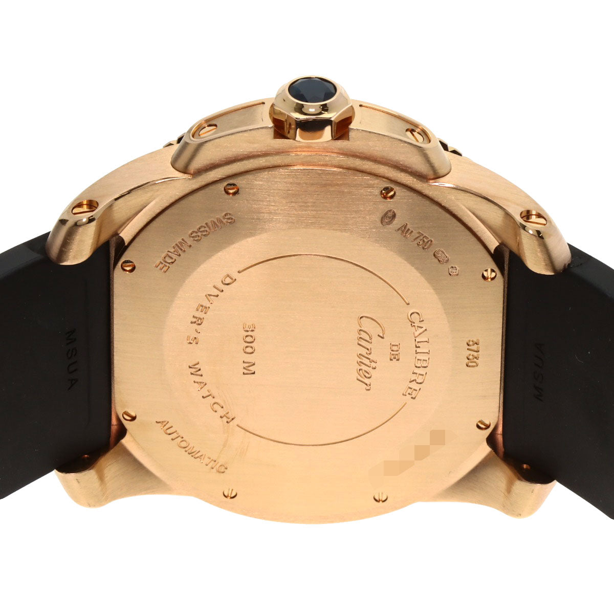 CARTIER カルティエ W7100052 カリブルドゥカルティエ ダイバー 腕時計 K18PG メンズ 中古